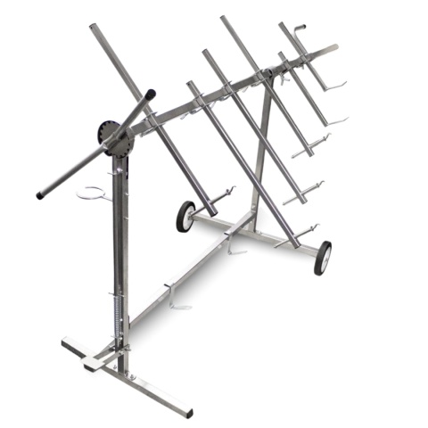 stojak lakierniczy obrotowy samochodowy 6 ramienny regulowany 220 cm