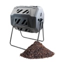 Kompostownik Bębnowy BITUXX 160L Dwukomorowy Obracany na Stelażu Odporny