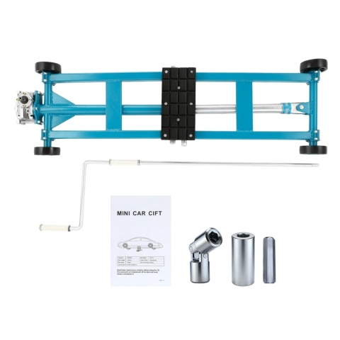 Mobilny Podnośnik Nożycowy 2500kg Regulacja 11-48cm Warsztatowy Stalowy