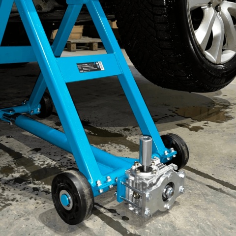 Mobilny Podnośnik Nożycowy 2500kg Regulacja 11-48cm Warsztatowy Stalowy