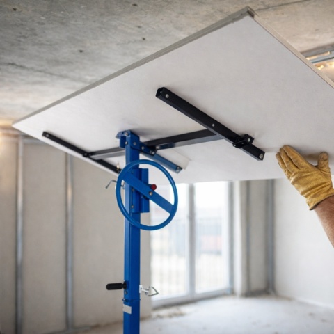 Podnośnik do płyt gipsowych GK do Regipsu OSB Regulowany 170-290 cm do 40kg