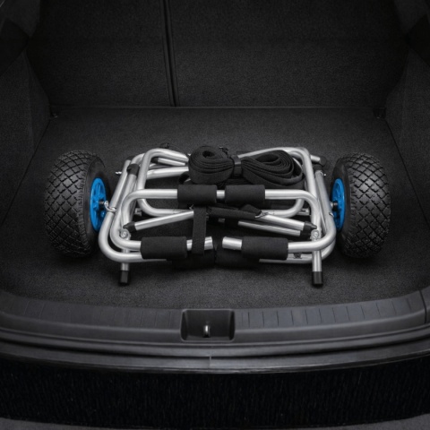 wózek do kajaka deski transportowy aluminiowy 70 kg składany pompowane koła