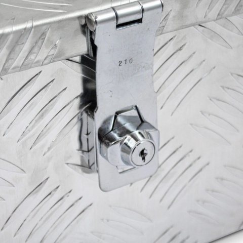 aluminiowa skrzynia narzędziowa bituxx 15 l srebrna lekka zamykana na klucz