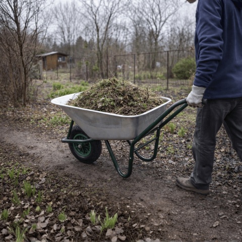 Taczka ogrodowa budowlana 100L 250kg stalowa koło pompowane wygodne uchwyty