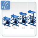 Rampy najazdowe hydrauliczne 2t komplet stalowe regulowane 23–34 cm