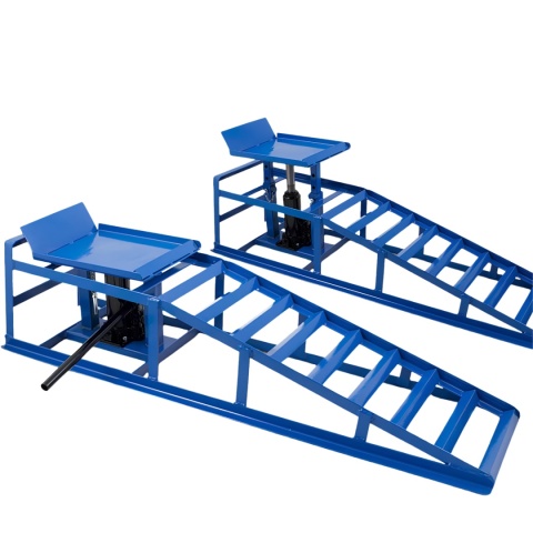 Rampy najazdowe hydrauliczne 2t komplet stalowe regulowane 23–34 cm