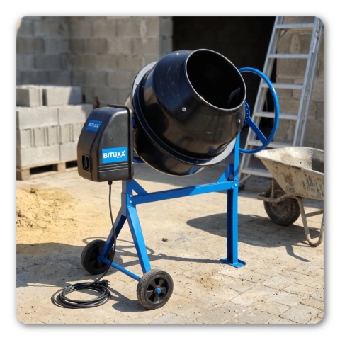 BETONIARKA 200 L 850 W 230 V MIESZARKA DO BETONU ZAPRAWY CEMENTU