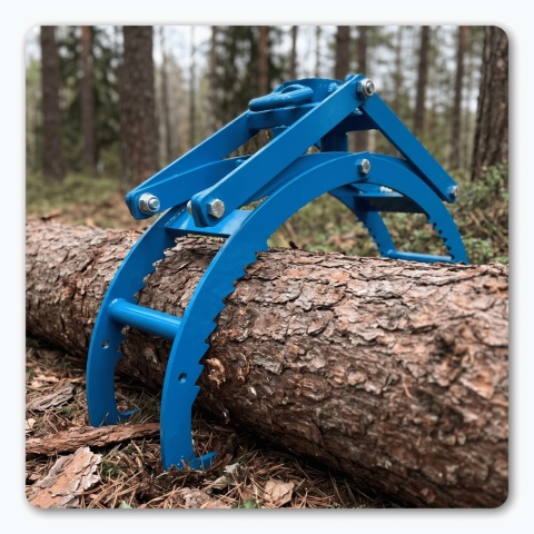 Chwytak do drewna BITUXX udźwig 1150 kg automatyczne otwieranie 580 mm stal