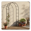 Pergola Ogrodowa Metalowa Tarasowa 240x150 cm Czarna