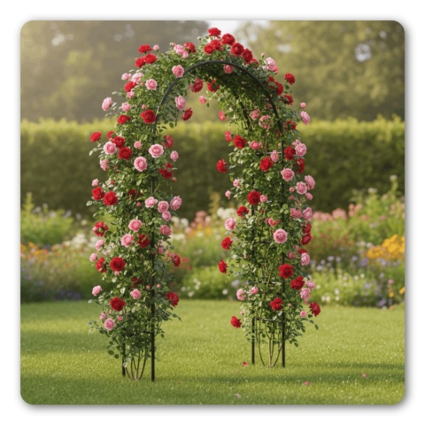 Pergola Ogrodowa Metalowa Tarasowa 240x150 cm Czarna