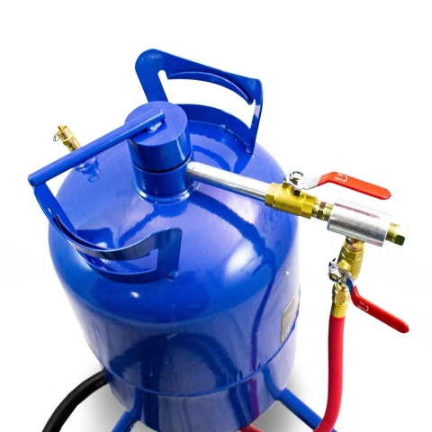 Piaskarka Mobilna Pneumatyczna BITUXX 19L 125 PSI 4 Dysze 2,5 m
