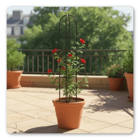 Pergola Ogrodowa Metalowa 150 cm Wsparcie na róże Pergola Do Róży Pnącej