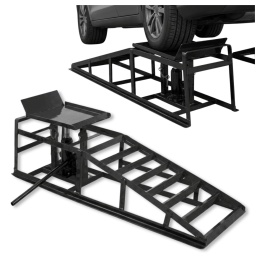 Najazdy samochodowe z podnośnikiem hydraulicznym 4000 kg komplet