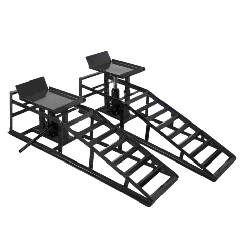 Najazdy samochodowe z podnośnikiem hydraulicznym 4000 kg komplet