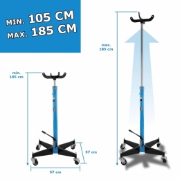Podnośnik do Skrzyni Biegów i Silnika 500kg BITUXX Hydrauliczny Mobilny
