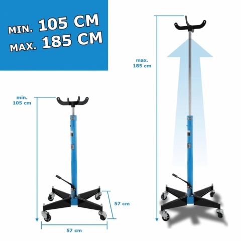 Podnośnik do Skrzyni Biegów i Silnika 500kg BITUXX Hydrauliczny Mobilny