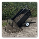 Przyczepka do traktorka ogrodowego do 300 kg 114 cm wywrotka z kiprem ATV