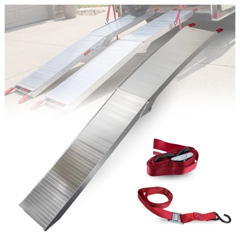 Rampa aluminiowa składana 340kg 205cm antypoślizgowa motocykl kosiarka