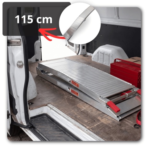 RAMPY NAJAZDOWE Rampa Najazd Podjazd Aluminiowy Składany 205cm 680kg 2 szt.