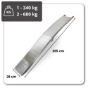 RAMPY NAJAZDOWE Rampa Najazd Podjazd Aluminiowy Składany 205cm 680kg 2 szt.