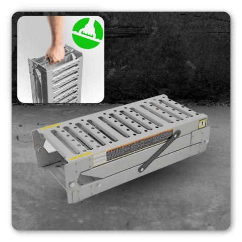 Składane Rampy Najazdowe Stalowe 200 cm 250 kg/szt (1100 kg) komplet ramp