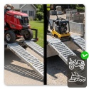 Składane Rampy Najazdowe Stalowe 200 cm 250 kg/szt (1100 kg) komplet ramp