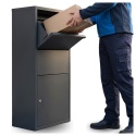 Skrzynka na Paczki XL Antracyt 82cm Domowy Paczkomat Skrzynka Wrzutowa