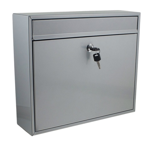 Skrzynka pocztowa metalowa na listy z zamkiem 2 kluczyki 36x31x10,5cm