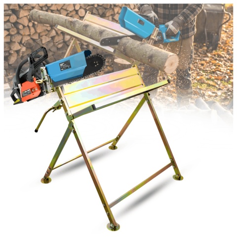 Stojak do cięcia drewna Koziołek do drewna z uchwytem na piłę 45cm 120kg