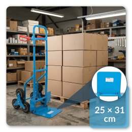 WÓZEK TRANSPORTOWY SCHODKOWY 200KG Z REGULACJĄ WYSOKOŚCI MAGAZYNOWY