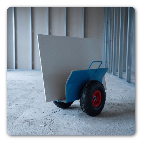 Wózek Transportowy do Płyt OSB GK MDF 275 kg Koła Pneumatyczne 26 cm