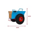 Wózek Transportowy do Płyt OSB GK MDF 275 kg Koła Pneumatyczne 26 cm