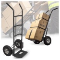 wózek magazynowy transportowy 200kg stalowy koła pneumatyczne magazyn ogród