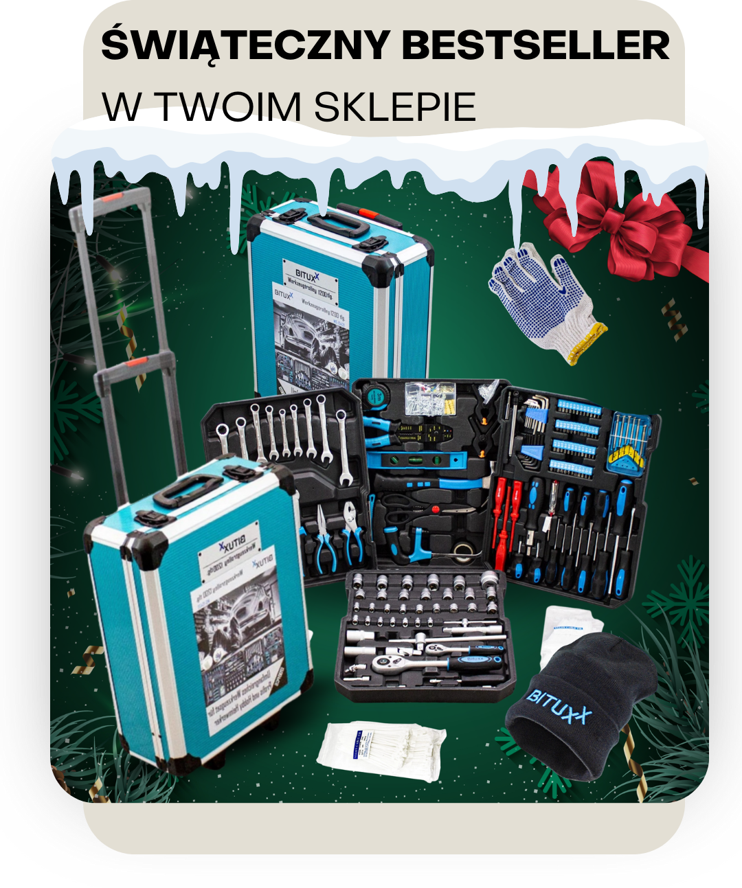 Świąteczny Bestseller w Twoim Sklepie: 5 Powodów, Dlaczego Warto Wdrożyć Zestaw Narzędzi 1200 el. do Oferty na Q4